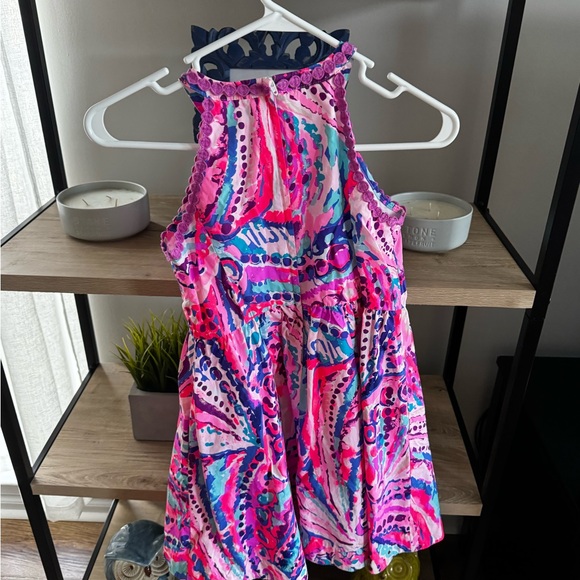 Lilly Pulitzer Kinley dress Colony Coral Shell Out Patten size 12 - Picture 4 of 4